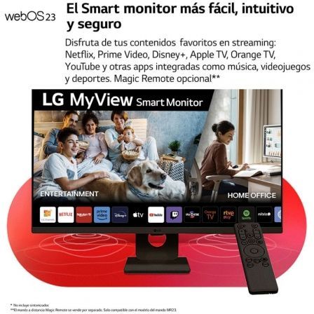 LG Smart Monitor MyView 27SR50F-B 27 pulgadas Full HD IPS HDR10 Negro